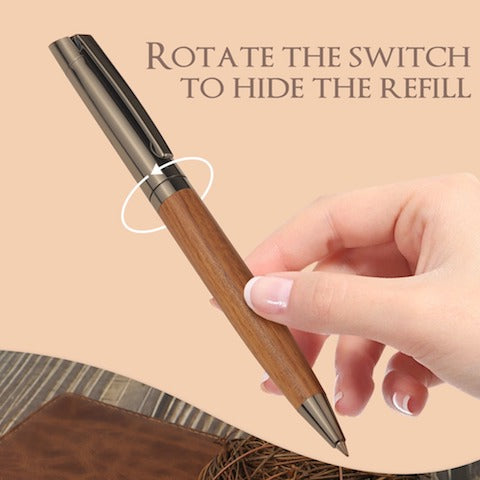 Luxury Wood Barrel Ballpoint Pen