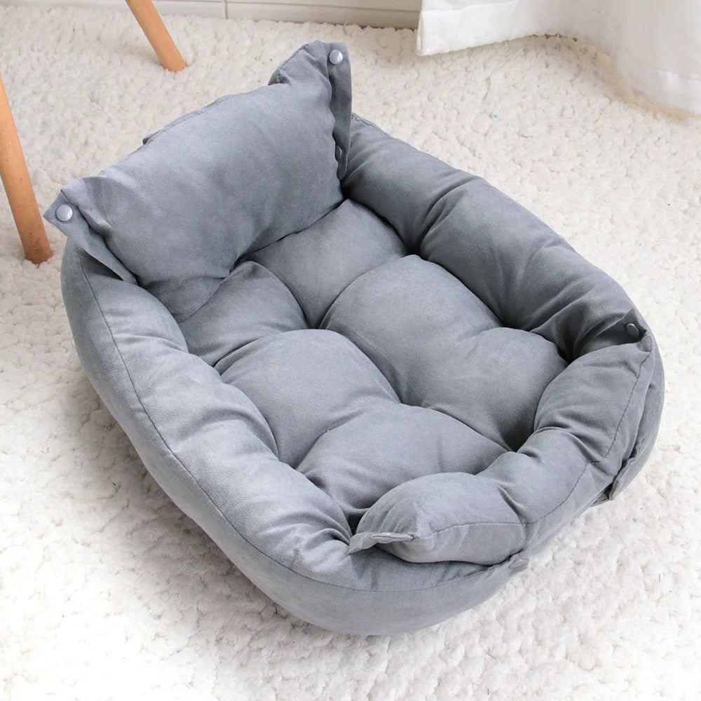 3-in-1 Luxe Pet Bed – Multifunctional Dog & Cat Cushion