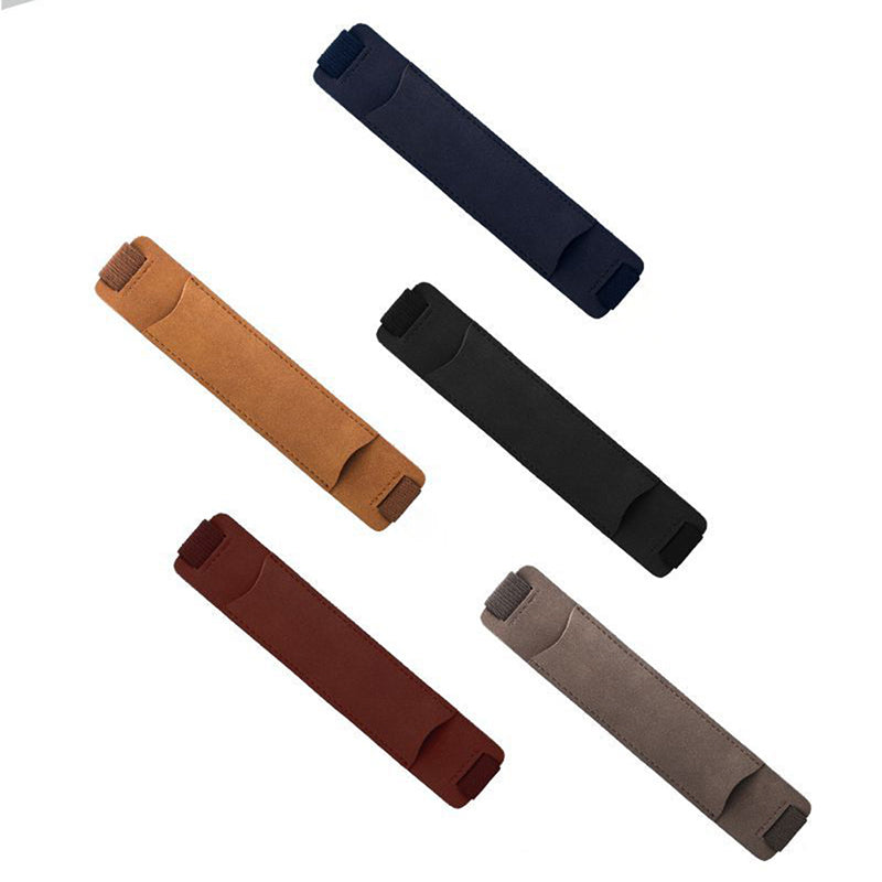 Elegant PU Leather Elastic Pen Holder – Detachable Sleeve Pouch for Notebooks