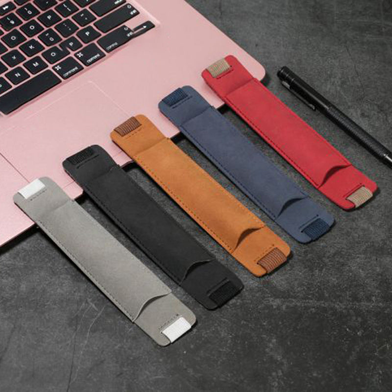 Elegant PU Leather Elastic Pen Holder – Detachable Sleeve Pouch for Notebooks