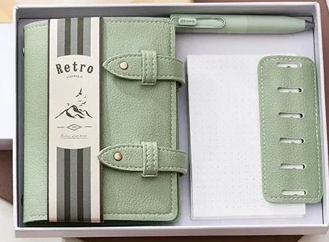 A7 PU Leather 6-Ring Planner & Cash Envelope Organiser