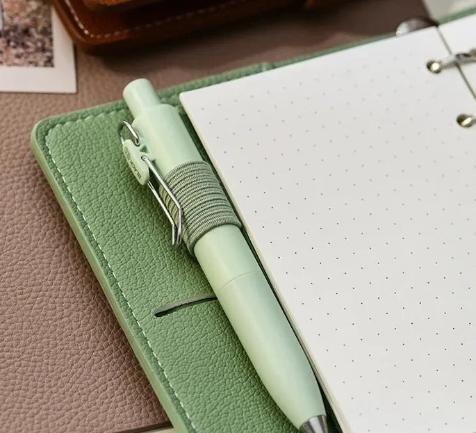 A7 PU Leather 6-Ring Planner & Cash Envelope Organiser