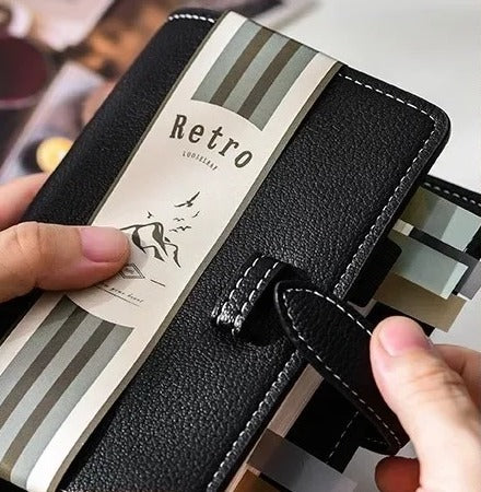 A7 PU Leather 6-Ring Planner & Cash Envelope Organiser