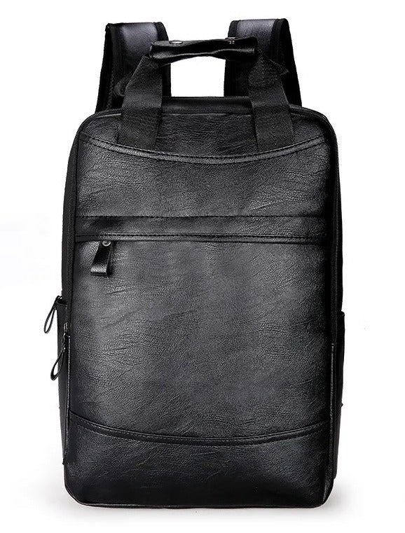 Vintage Waterproof PU Leather Backpack