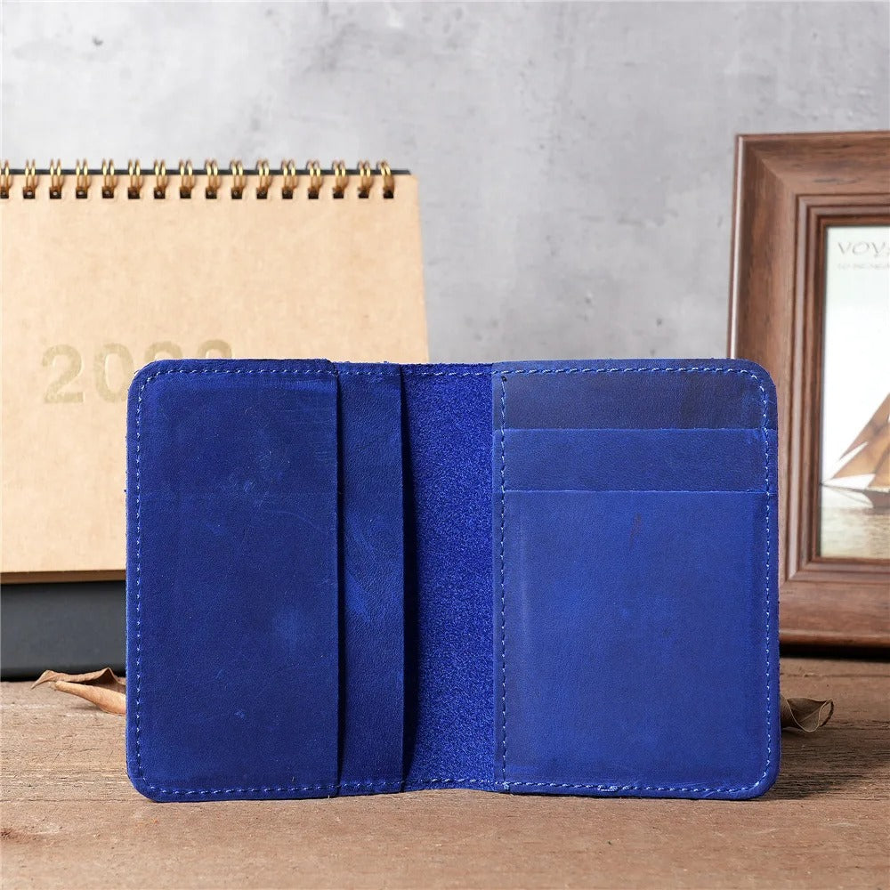 Genuine Leather RFID Credit Card Holder Wallet
