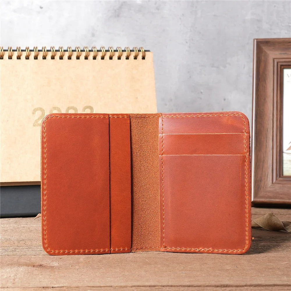 Genuine Leather RFID Credit Card Holder Wallet
