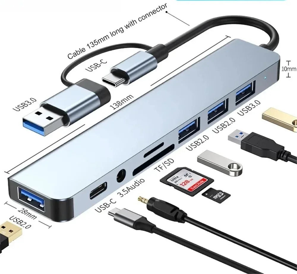 8-in-1 USB-C Hub Expander