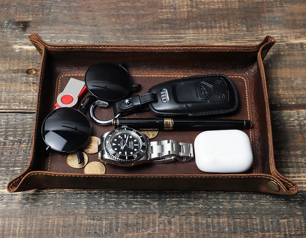 Genuine Cowhide Foldable Tray
