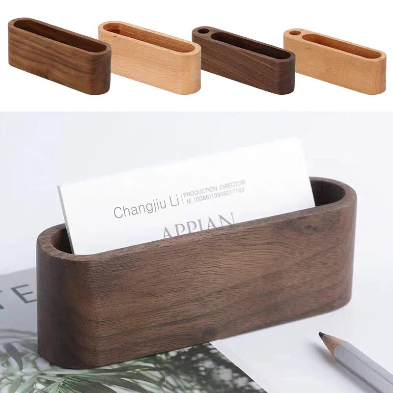 Wooden Business Card Holder