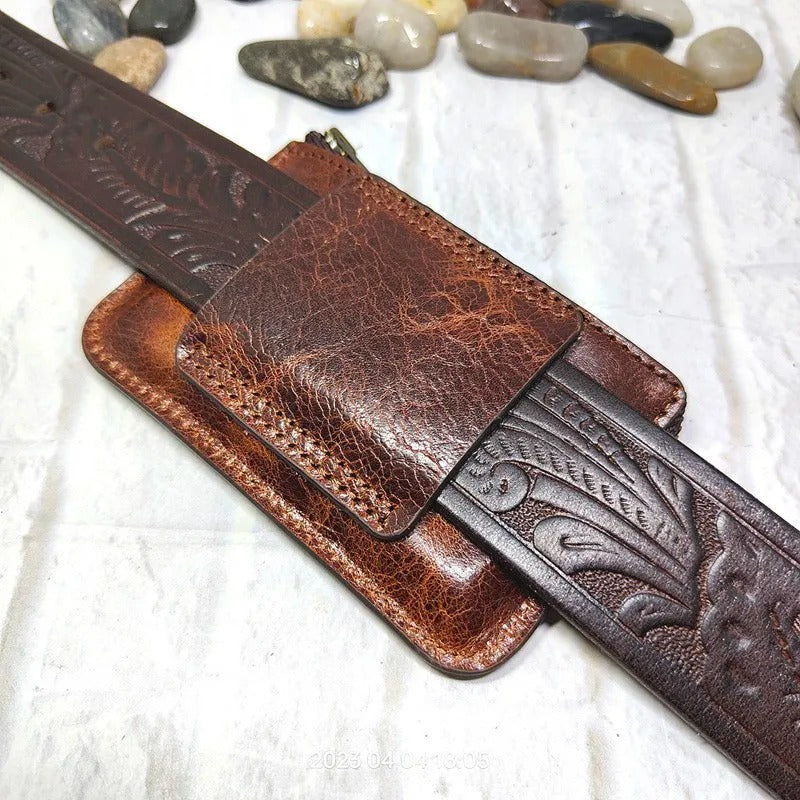 Mini Leather Waist Belt Pack & Card Holder