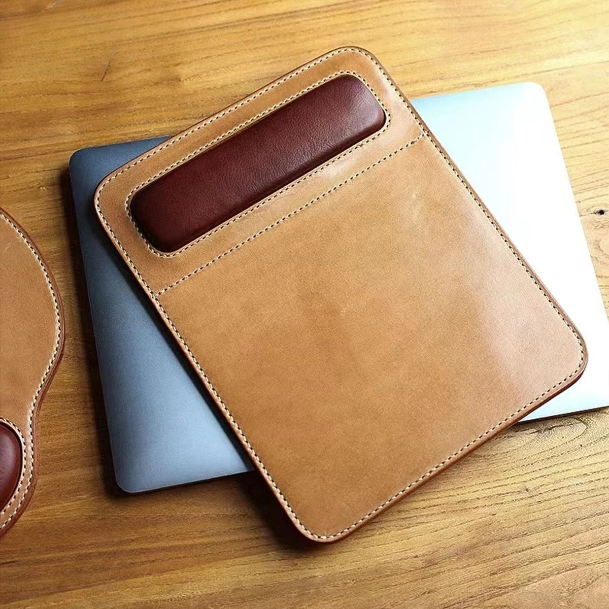 Retro PU Leather Mouse Pad