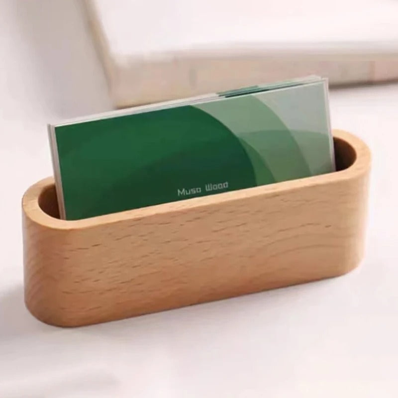 Wooden Business Card Holder