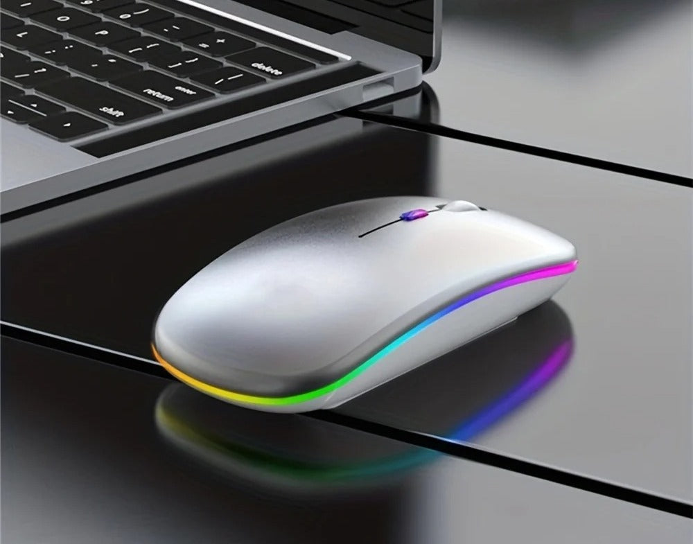 Wireless Rechargeable Gaming Mouse – Bluetooth with LED Backlight