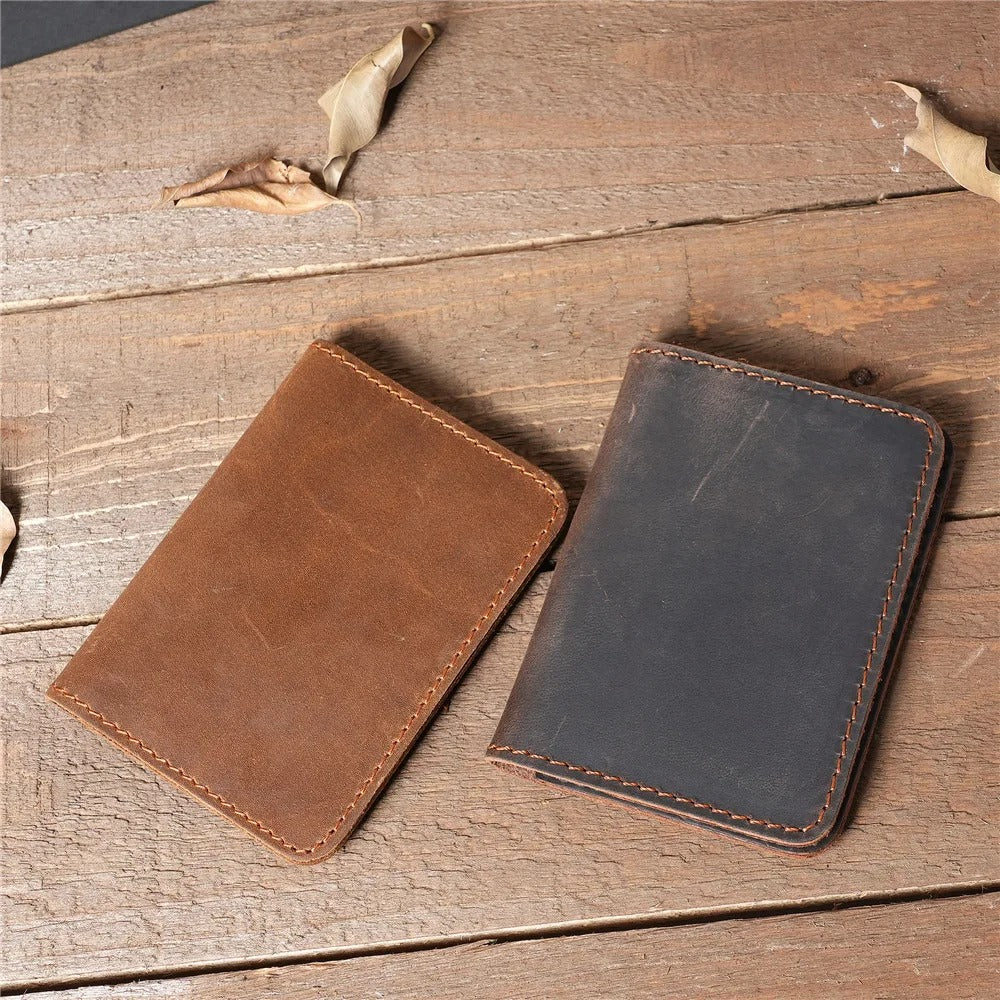 Genuine Leather RFID Credit Card Holder Wallet