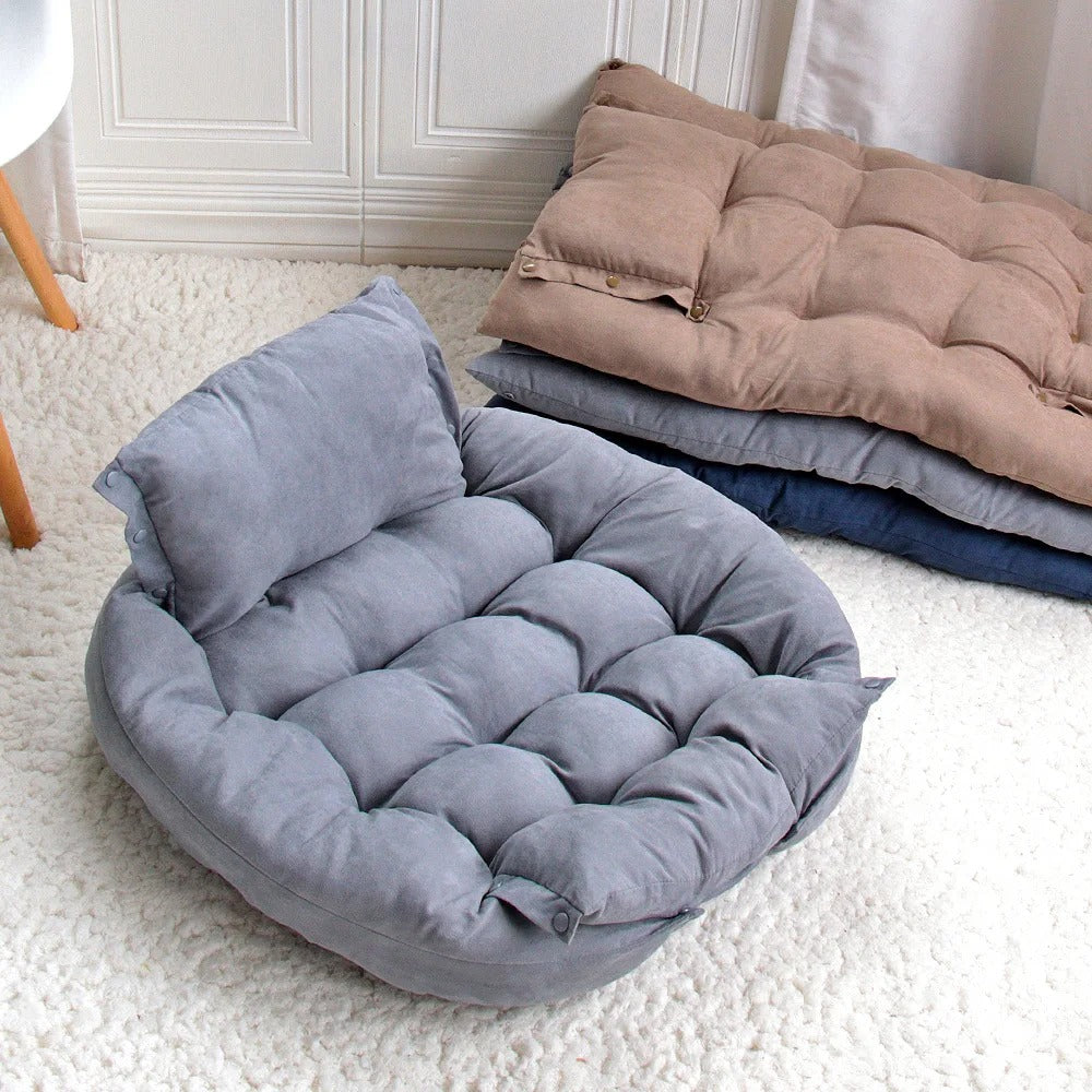 3-in-1 Luxe Pet Bed – Multifunctional Dog & Cat Cushion