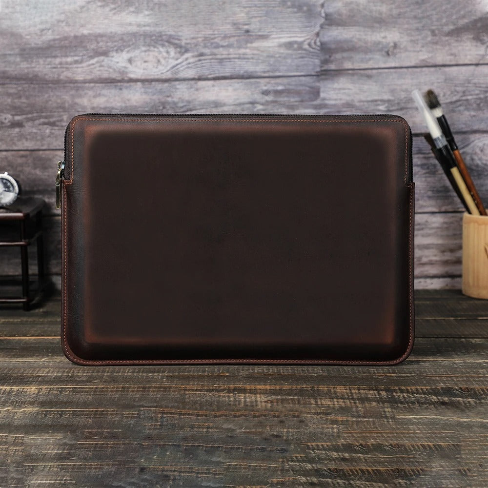 Chestnut Brown Cowhide Sleeve