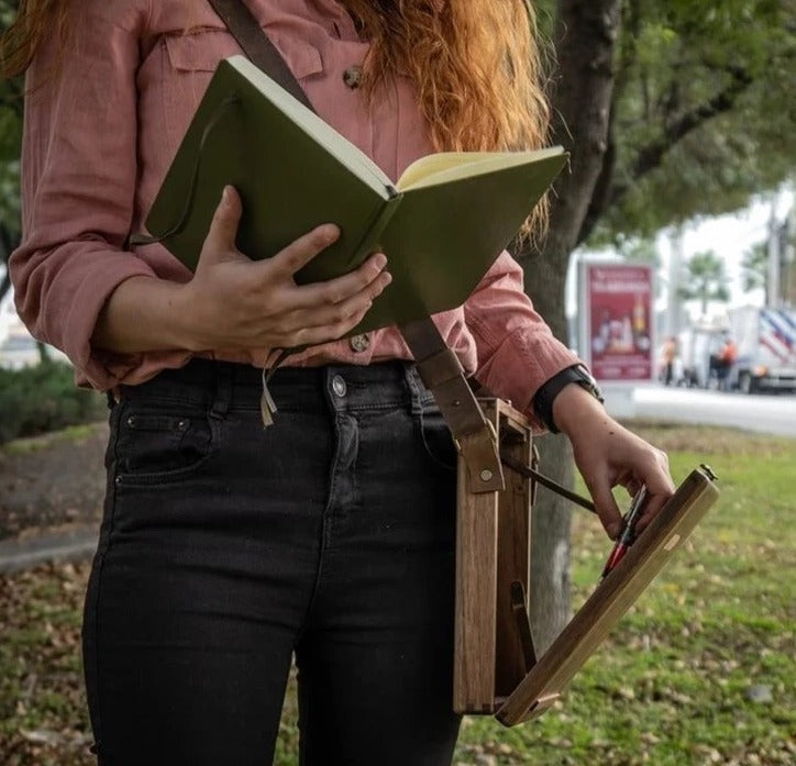 Vintage Multipurpose Wooden Storage Box with Strap