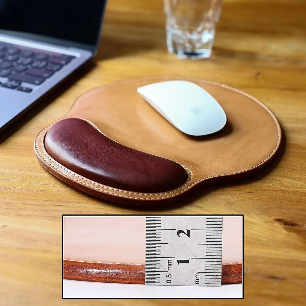 Retro PU Leather Mouse Pad