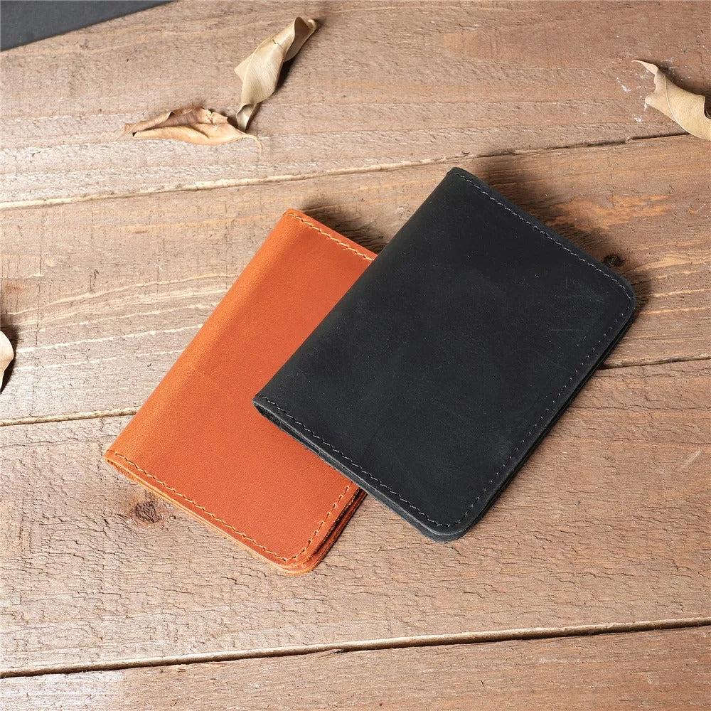 Genuine Leather RFID Credit Card Holder Wallet