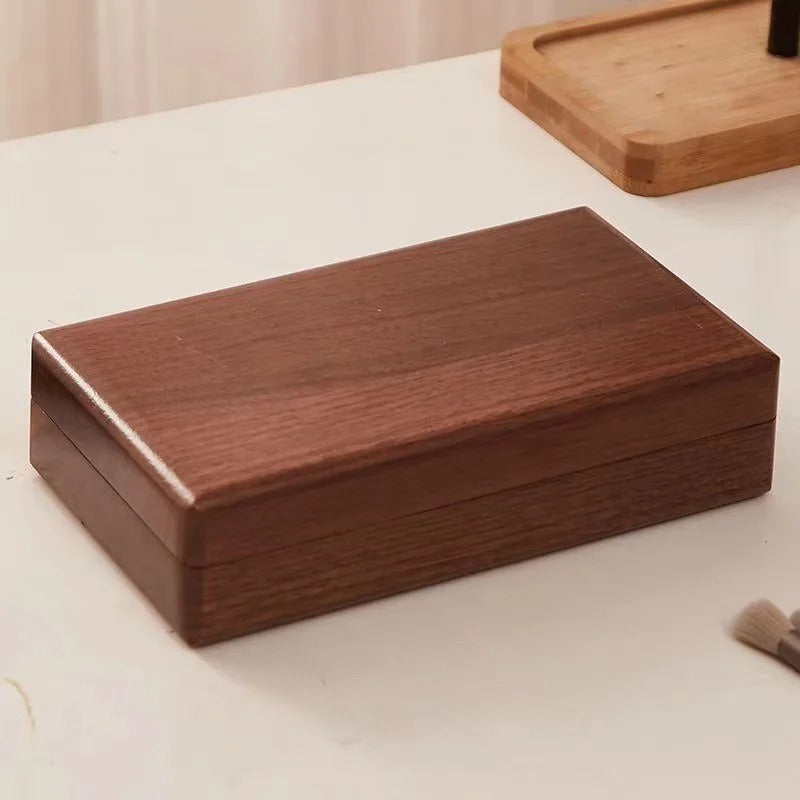 Elegant Wooden Ring and Earring Holder