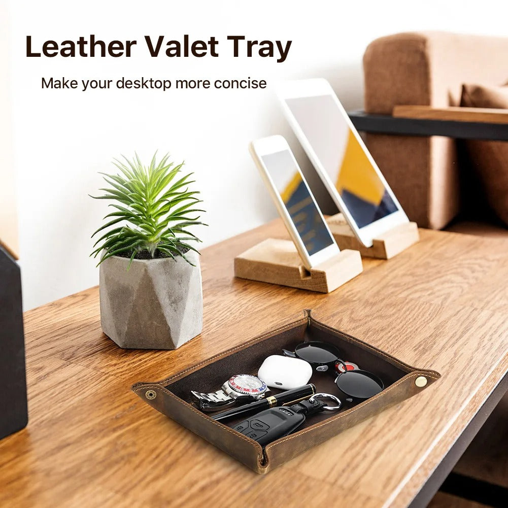 Genuine Cowhide Foldable Tray
