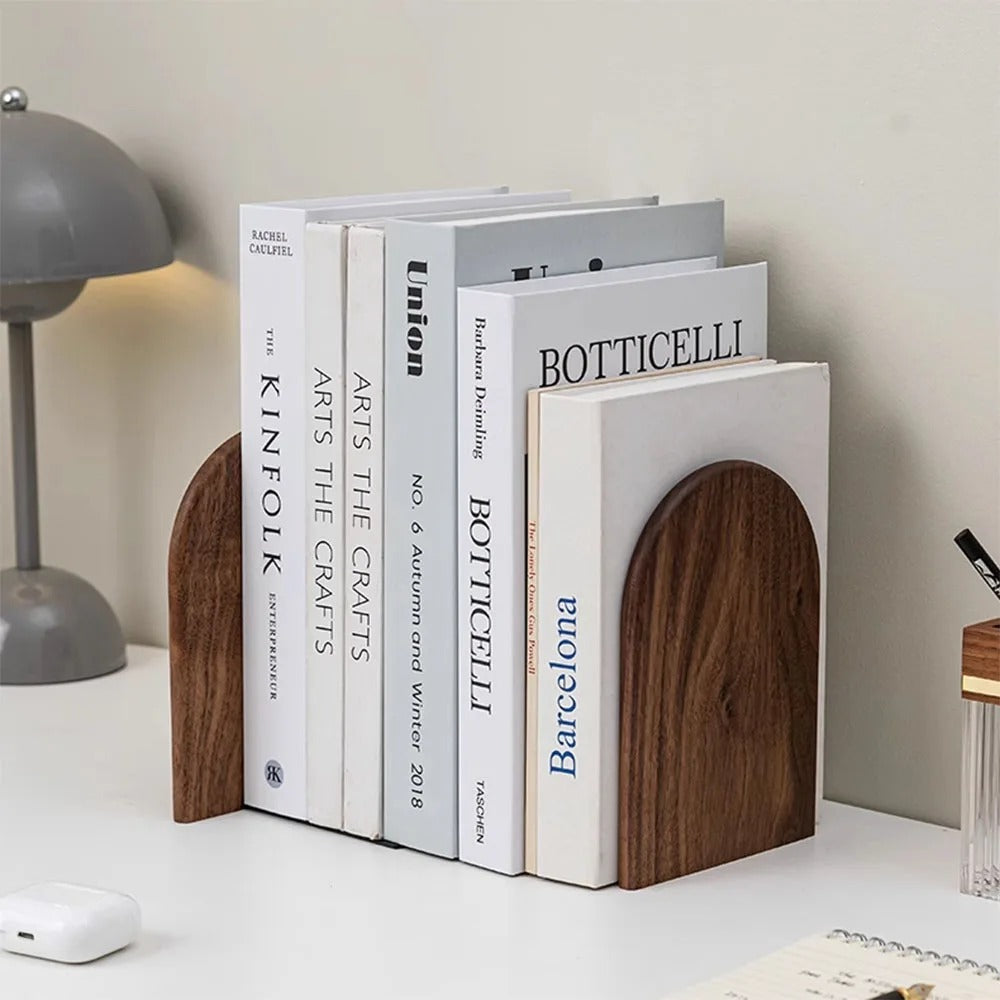 Artisan Natural Wood Bookends