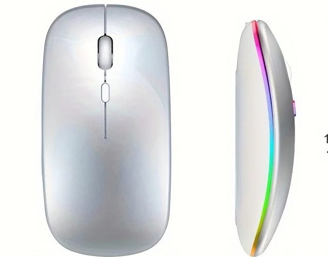 Wireless Rechargeable Gaming Mouse – Bluetooth with LED Backlight