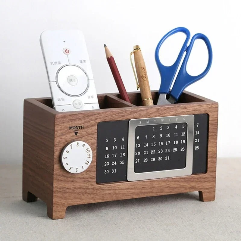 Wooden Multifunction Desktop Organiser