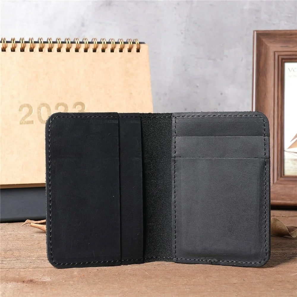 Genuine Leather RFID Credit Card Holder Wallet