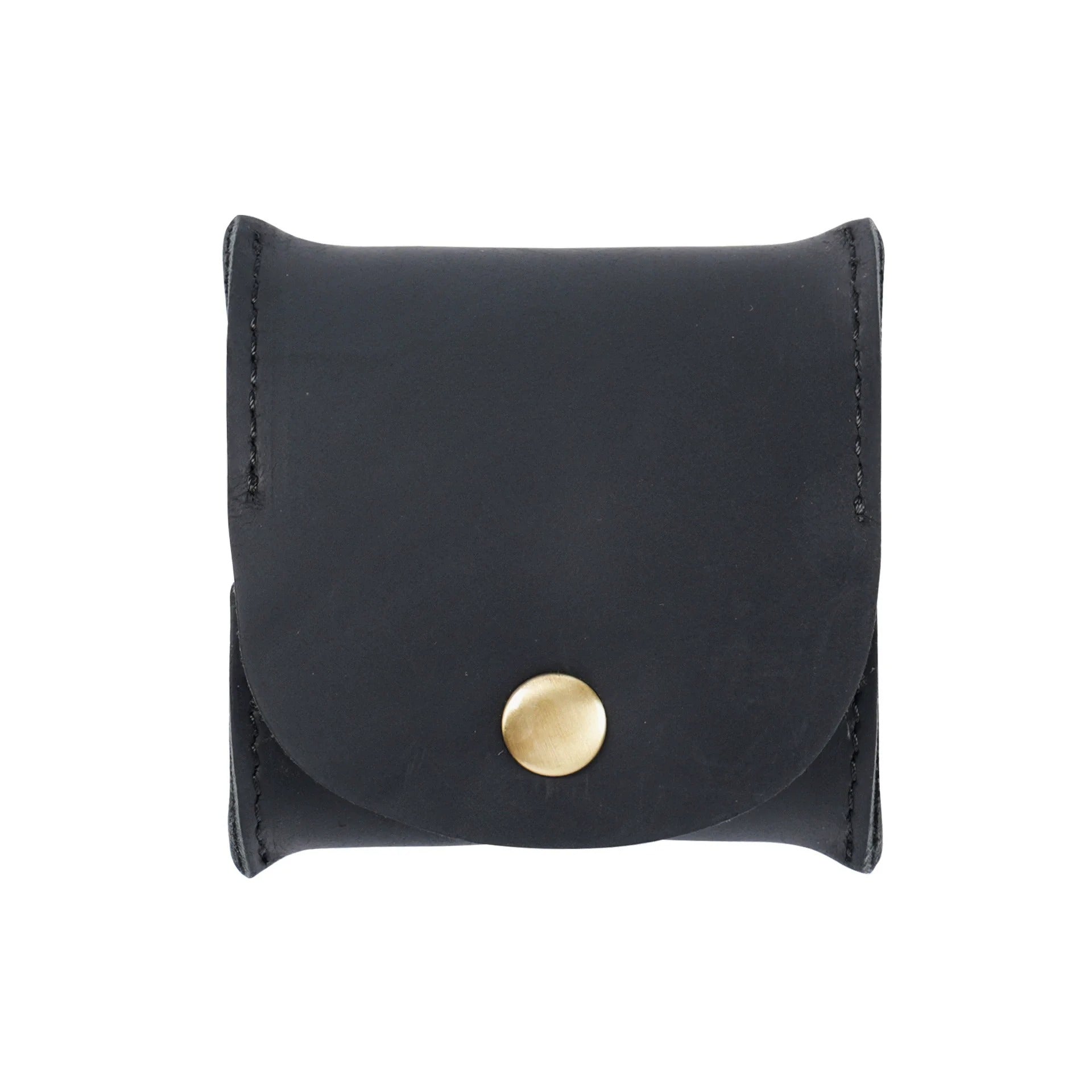 Vintage Leather Snap Wallet – Mini Coin Purse & Key Holder